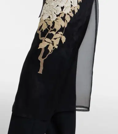 Max Mara Elegante Vodka embroidered silk robe | Thumbnail 4