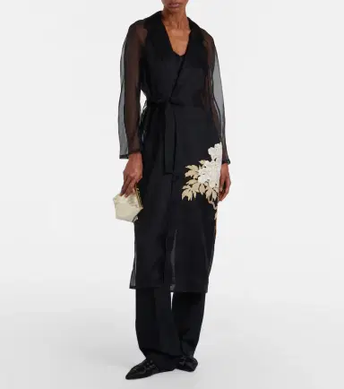 Max Mara Elegante Vodka embroidered silk robe | Thumbnail 6