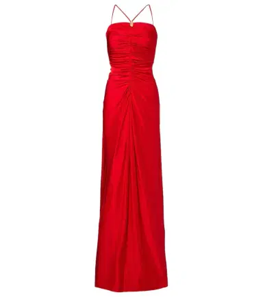 Max Mara Oggetti ruched halterneck bustier gown | Thumbnail 1