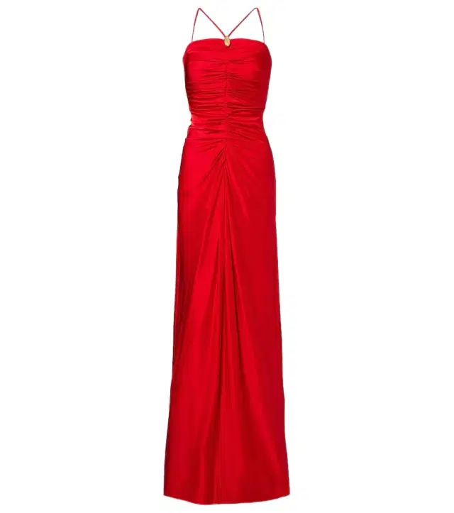 Max Mara Oggetti ruched halterneck bustier gown
