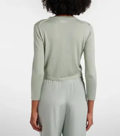 Max Mara Faretra silk and cashmere cardigan | Thumbnail 2 Max Mara Faretra silk and cashmere cardigan | Thumbnail 2