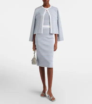 Max Mara Gennaio striped midi skirt | Thumbnail 4