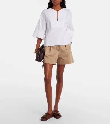 Max Mara Sospiro linen-blend top | Thumbnail 5