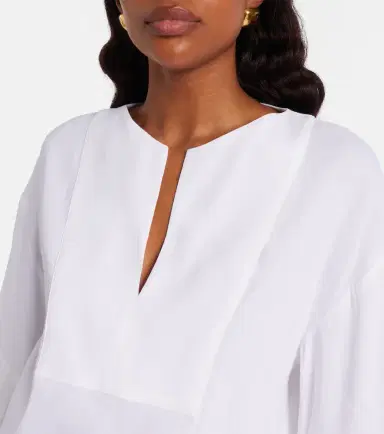 Max Mara Sospiro linen-blend top | Thumbnail 6