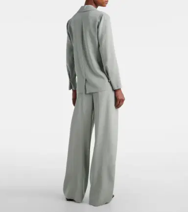 Max Mara Maga silk-blend satin wide-leg pants | Thumbnail 6 Max Mara Maga silk-blend satin wide-leg pants | Thumbnail 6