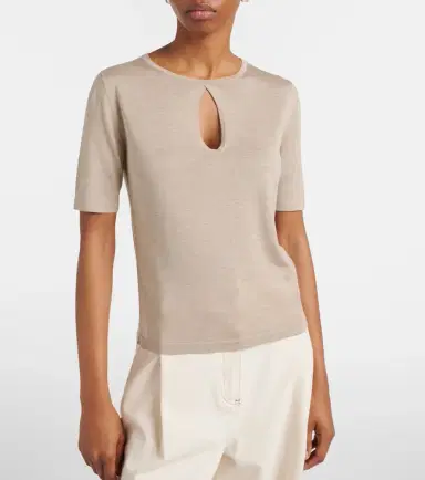 Max Mara Valido silk and cashmere top | Thumbnail 6