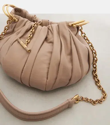 Chloé Chloé Chloé Plissé Small leather shoulder bag | Thumbnail 3