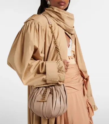 Chloé Chloé Chloé Plissé Small leather shoulder bag | Thumbnail 4