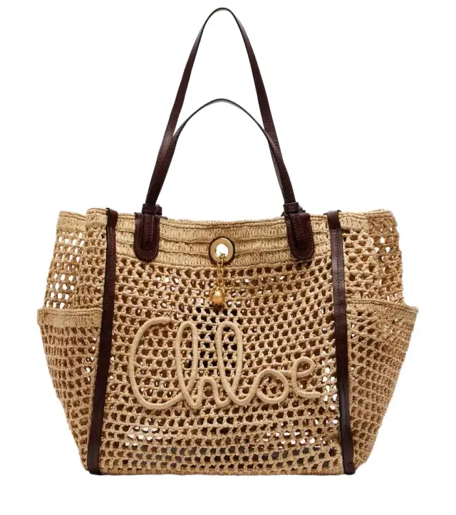 Chloe Chloé Chloé Iconic raffia shoulder bag