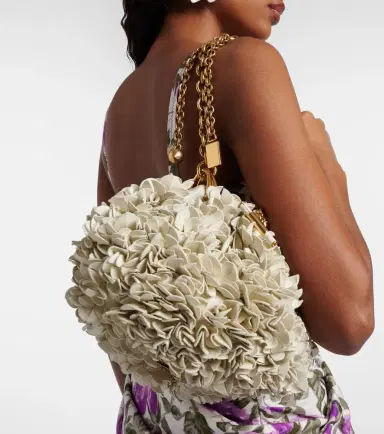 Chloé Chloé Chloé Plissé floral leather shoulder bag | Thumbnail 5