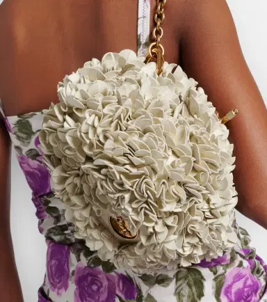 Chloé Chloé Chloé Plissé floral leather shoulder bag | Thumbnail 6