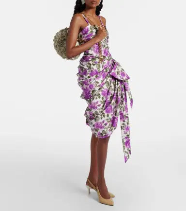Chloé Chloé Chloé Plissé floral leather shoulder bag | Thumbnail 8