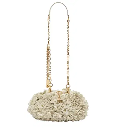 Chloé Chloé Chloé Plissé floral leather shoulder bag | Thumbnail 1