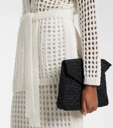 Max Mara Gelo open-knit cotton wrap cardigan | Thumbnail 6