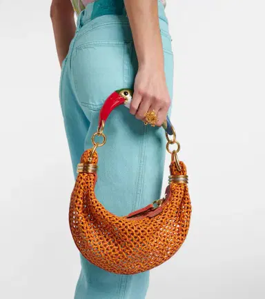 Chloé Chloé Bracelet Small woven leather shoulder bag | Thumbnail 6