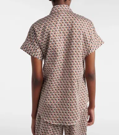 Max Mara Crea printed cotton shirt | Thumbnail 4 Max Mara Crea printed cotton shirt | Thumbnail 4