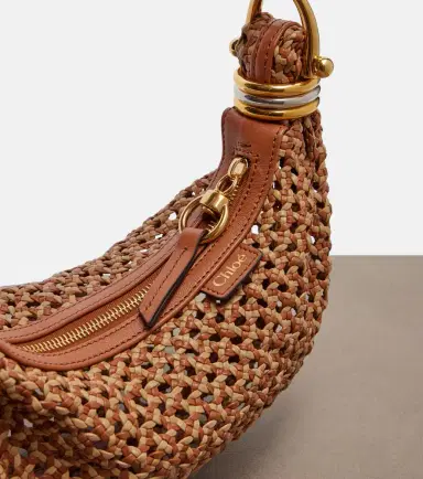 Chloé Chloé Bracelet Small woven leather shoulder bag | Thumbnail 3