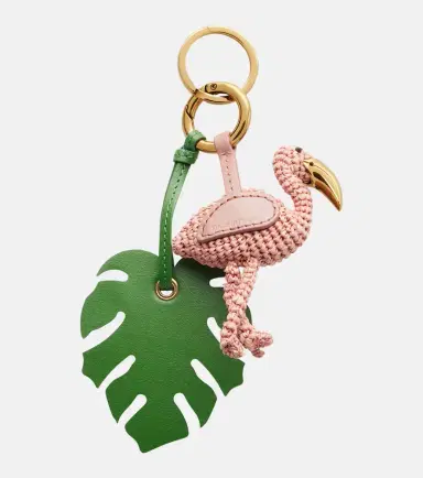 Chloé Chloé Chloé Symbols Flamingo raffia keychain | Thumbnail 2
