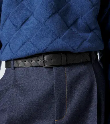 Bottega Veneta Intrecciato leather belt | Thumbnail 3