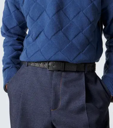 Bottega Veneta Intrecciato leather belt | Thumbnail 4