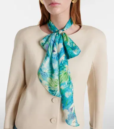 Chloé Chloé Chloé Wild Flowers floral silk scarf | Thumbnail 4