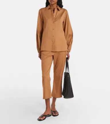 Max Mara Fertile cotton-blend shirt | Thumbnail 6 Max Mara Fertile cotton-blend shirt | Thumbnail 6
