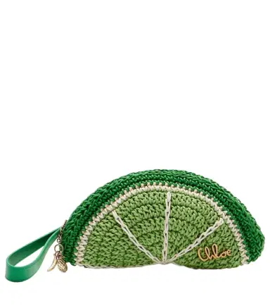 Chloe Chloé Chloé Tropicus Lime Slice clutch | Thumbnail 1 Chloe Chloé Chloé Tropicus Lime Slice clutch | Thumbnail 1