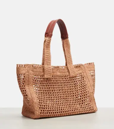 Chloé Chloé Summer Banana raffia tote bag | Thumbnail 3