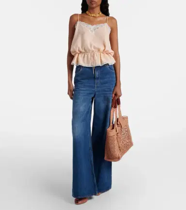 Chloé Chloé Summer Banana raffia tote bag | Thumbnail 7