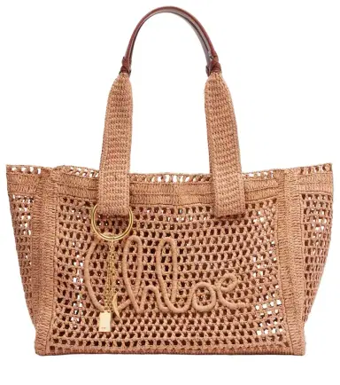 Chloé Chloé Summer Banana raffia tote bag | Thumbnail 1