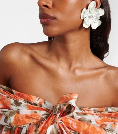 Chloé Chloé Floral clip-on earrings | Thumbnail 5 Chloé Chloé Floral clip-on earrings | Thumbnail 5