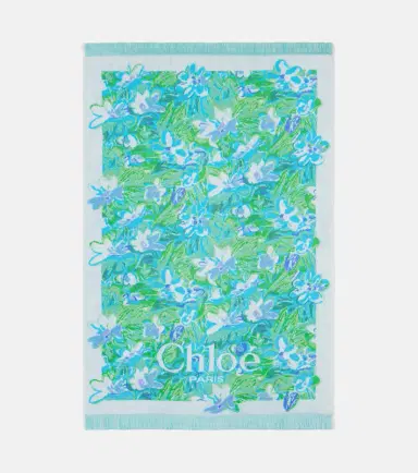 Chloé Chloé Floral logo cotton terry towel | Thumbnail 3 Chloé Chloé Floral logo cotton terry towel | Thumbnail 3