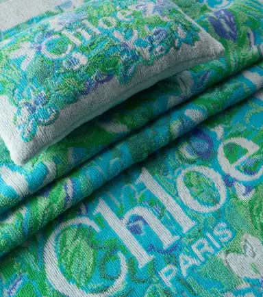 Chloé Chloé Floral logo cotton terry towel | Thumbnail 5 Chloé Chloé Floral logo cotton terry towel | Thumbnail 5