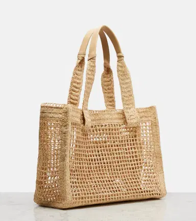 Chloé Chloé Summer Banana East-West raffia tote bag | Thumbnail 3