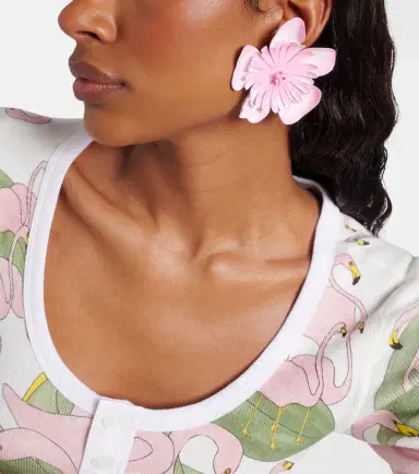 Chloé Chloé Floral clip-on earrings | Thumbnail 6