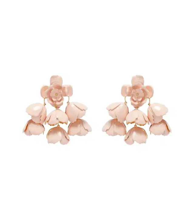 Chloé Flower Cloud enamel drop earrings