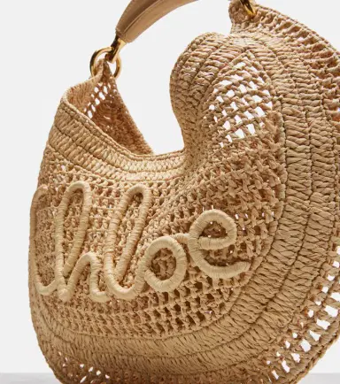 Chloé Chloé Summer Banana raffia shoulder bag | Thumbnail 3