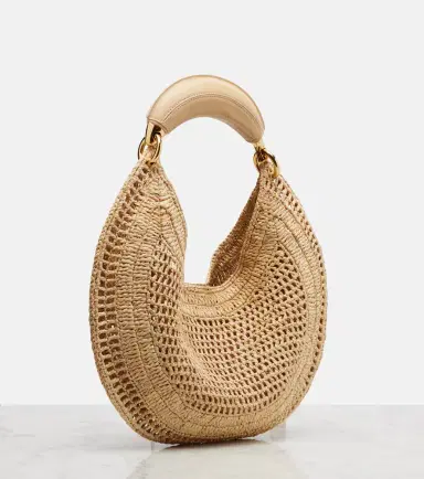 Chloé Chloé Summer Banana raffia shoulder bag | Thumbnail 4