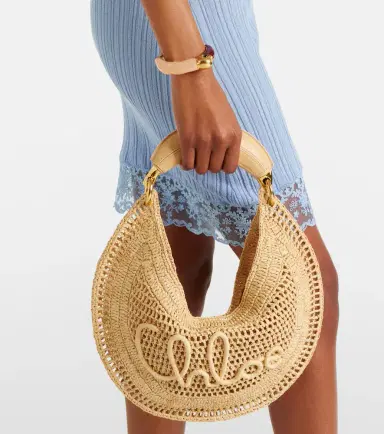 Chloé Chloé Summer Banana raffia shoulder bag | Thumbnail 7