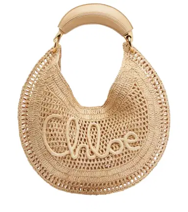Chloé Chloé Summer Banana raffia shoulder bag | Thumbnail 1
