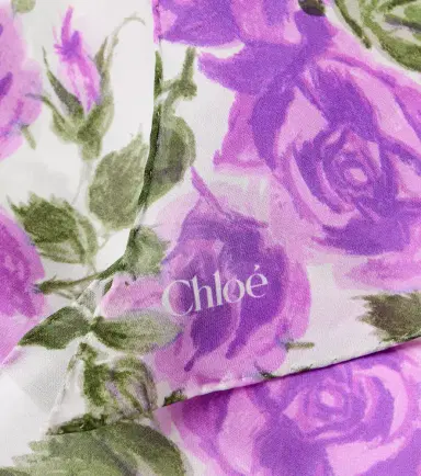 Chloé Chloé Chloé Bloom floral silk scarf | Thumbnail 2