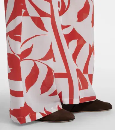 Max Mara Voto printed silk wide-leg pants | Thumbnail 3