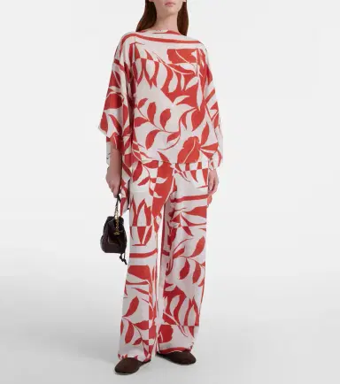 Max Mara Voto printed silk wide-leg pants | Thumbnail 5