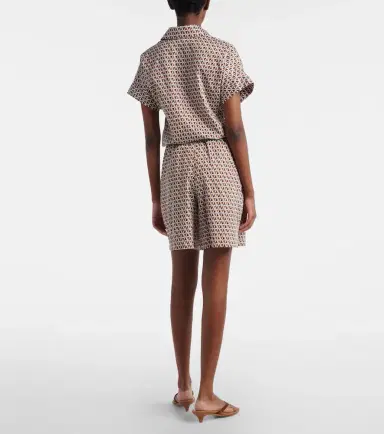 Max Mara Omelia printed cotton Bermuda shorts | Thumbnail 3