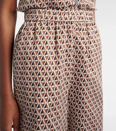 Max Mara Omelia printed cotton Bermuda shorts | Thumbnail 4
