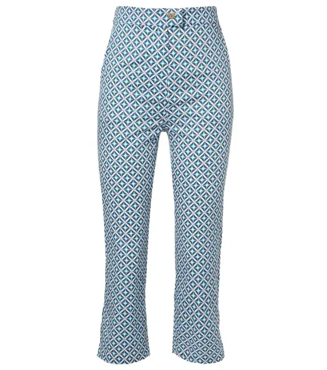 Max Mara Facella printed cotton wide-leg jeans