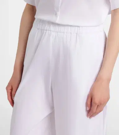 Max Mara Pece cropped cotton-blend wide-leg pants | Thumbnail 4 Max Mara Pece cropped cotton-blend wide-leg pants | Thumbnail 4