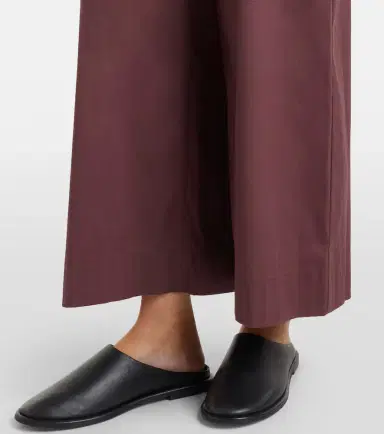 Max Mara Pece cotton-blend wide-leg pants | Thumbnail 4 Max Mara Pece cotton-blend wide-leg pants | Thumbnail 4