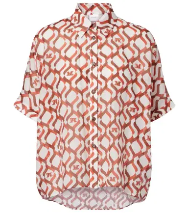 Max Mara Ariete printed cotton and silk shirt | Thumbnail 1