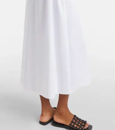 Max Mara Cognac cotton-blend midi dress | Thumbnail 6